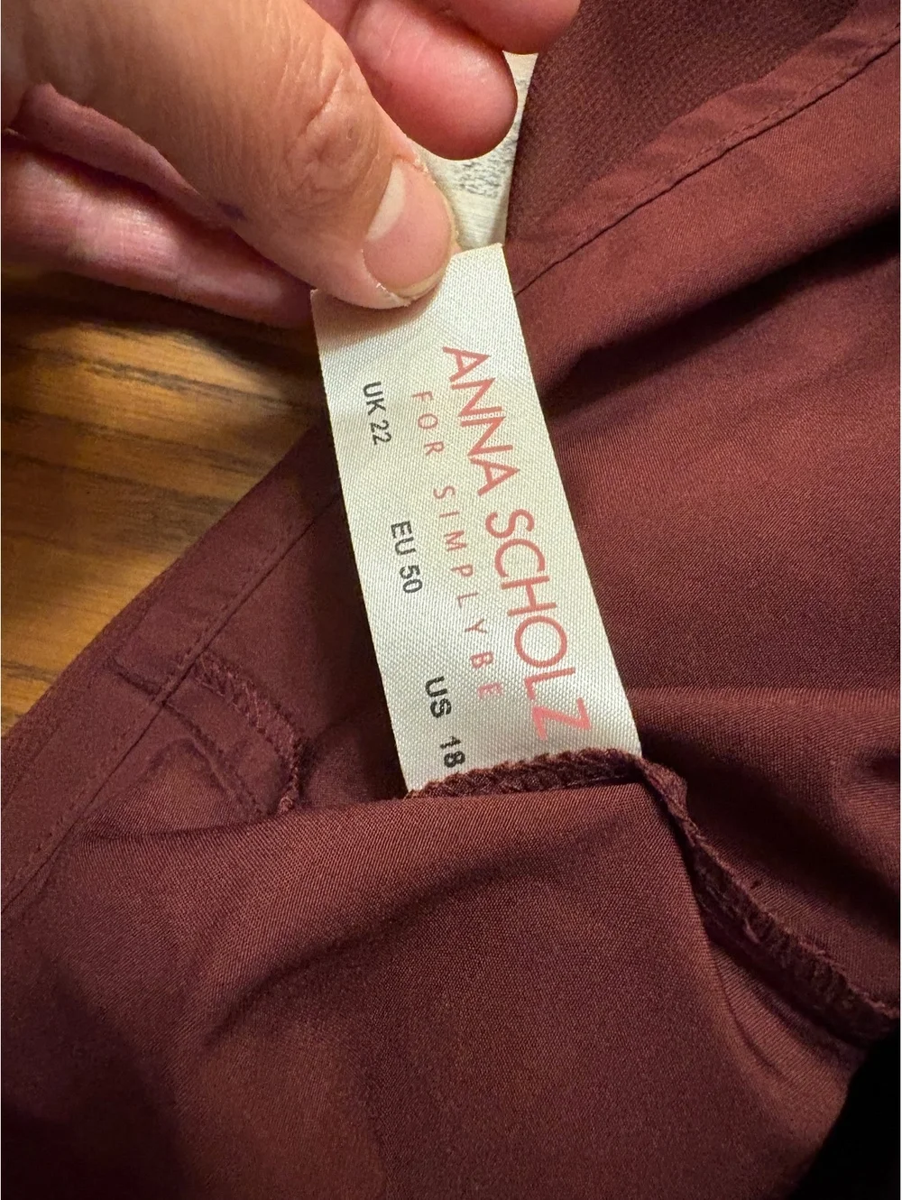 Anna Scholz for Simply Be Maroon Beaded Tunic Dress / Top READ